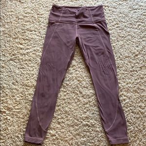 Athleta women’s crop leggings size small lilac